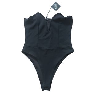 ZAFUL Black Bodysuit. Sexy. Button Snaps
